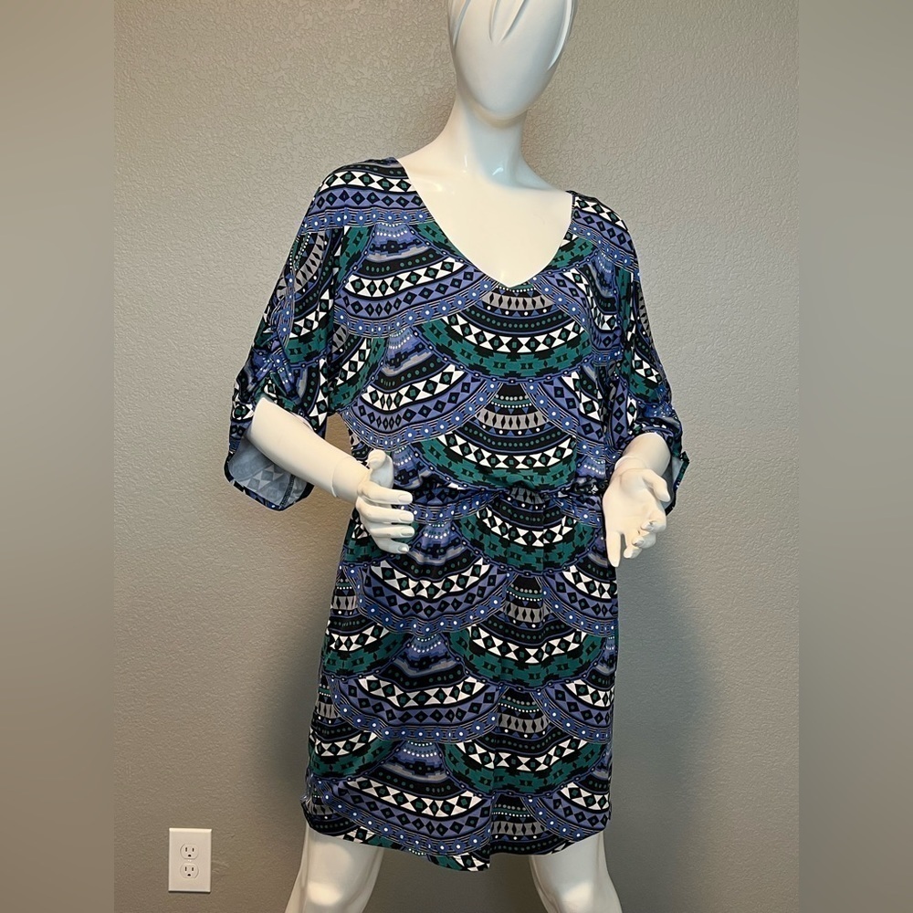 Tori Richard Tropical Print Mini Dress